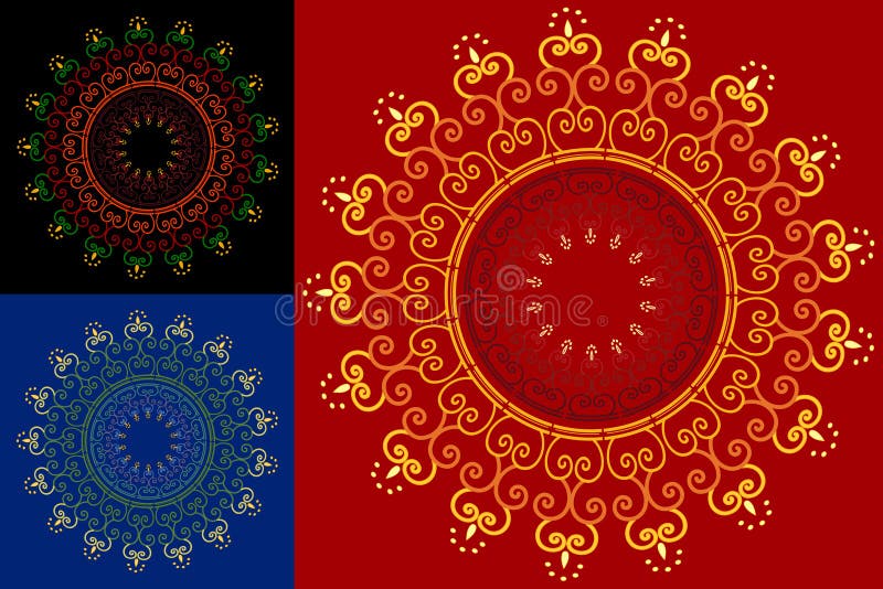 Indian art inspired henna background design. Indian art inspired henna background design