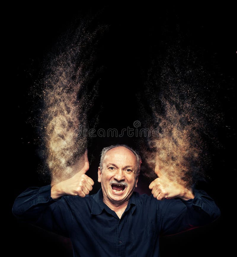 O homem bem sucedido mostra está bem foto de stock royalty free O homem bem sucedido mostra está bem foto de stock royalty free