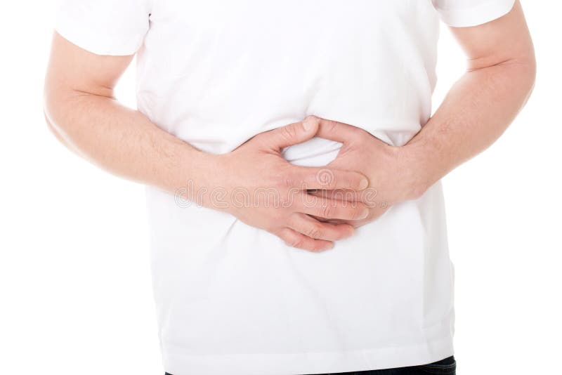 Man suffer from severe stomachache. Man suffer from severe stomachache