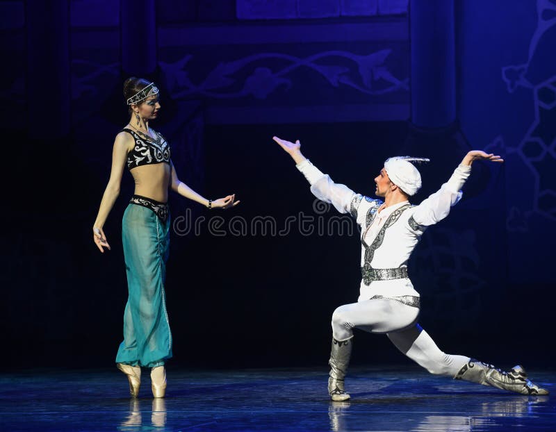 A amada do sonho - ballet 'Mil e Uma Noites' foto de stock royalty free