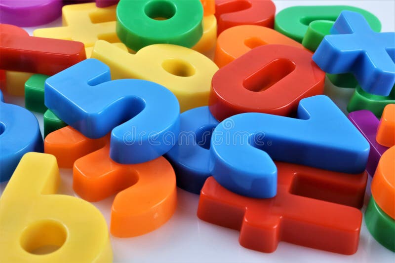 O imagine conceptuală a numerelor magnetice stock images