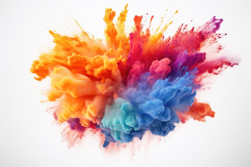 O imagine detaliată a unei substanțe colorate pe o suprafață simplă de culoare albă. Perfect pentru diverse proiecte creative royalty free stock photo