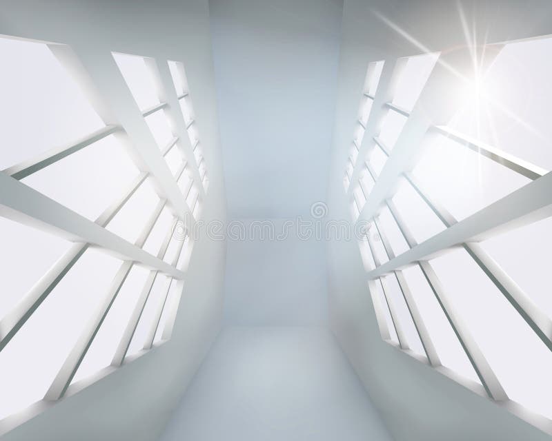O interior do prédio de escritórios Ilustração do vetor ilustração stock O interior do prédio de escritórios Ilustração do vetor ilustração stock