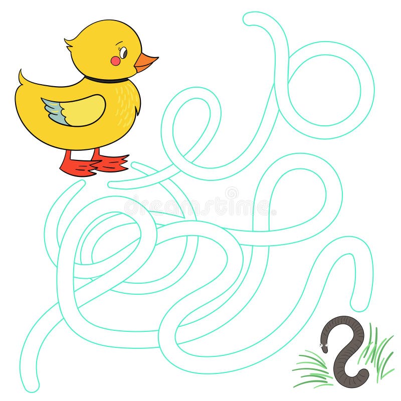 Jogo de Labirinto Online para Crianças: Pato