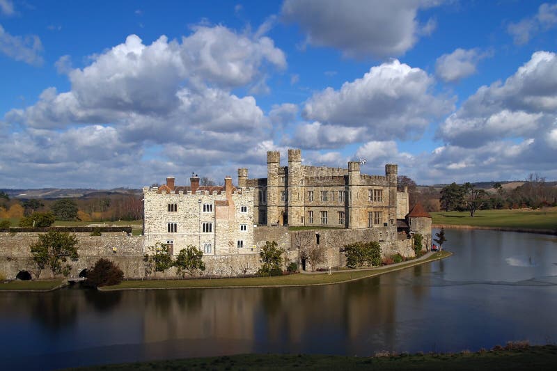 The leeds castle in England UK. The leeds castle in England UK