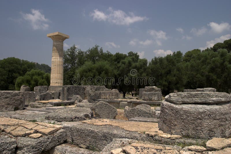 The Historical Site Of Olympia, where the first games were organized. The Historical Site Of Olympia, where the first games were organized.