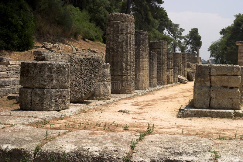 The Historical Site Of Olympia, where the first games were organized. The Historical Site Of Olympia, where the first games were organized.