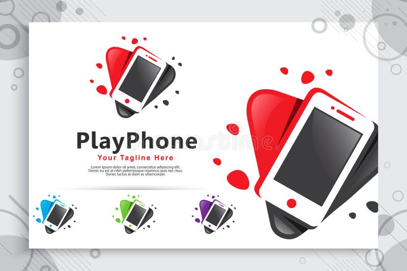O logotipo do vetor do telefone do jogo com conceito simples do estilo, jogo abstrato do ícone da ilustração e telefone pode usar ilustração do vetor O logotipo do vetor do telefone do jogo com conceito simples do estilo, jogo abstrato do ícone da ilustração e telefone pode usar ilustração do vetor