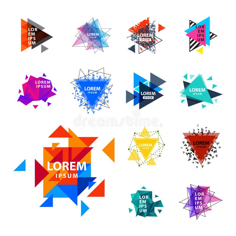 O logotipo sagrado do sumário do triângulo da geometria figura a ilustração criativa do vetor do triangulum do polígono místico d ilustração stock O logotipo sagrado do sumário do triângulo da geometria figura a ilustração criativa do vetor do triangulum do polígono místico d ilustração stock