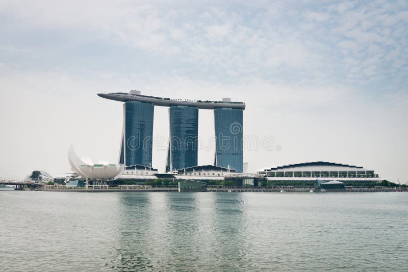 Marina Bay Sands Singapura fotos de stock