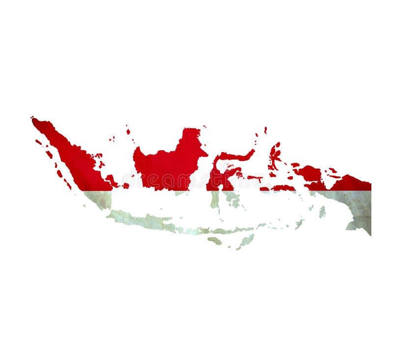 Map of Indonesia isolated. Map of Indonesia isolated