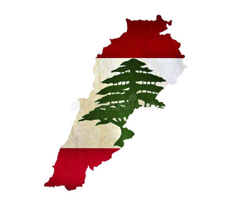 Map of Lebanon isolated. Map of Lebanon isolated