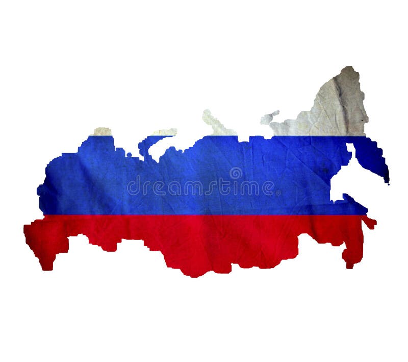 Map of Russia isolated. Map of Russia isolated