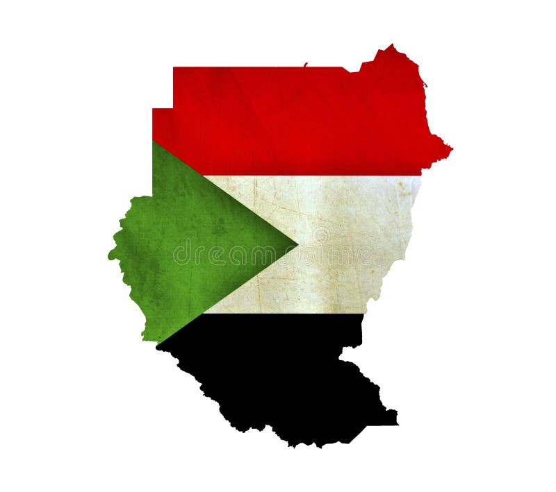 Map of Sudan isolated. Map of Sudan isolated