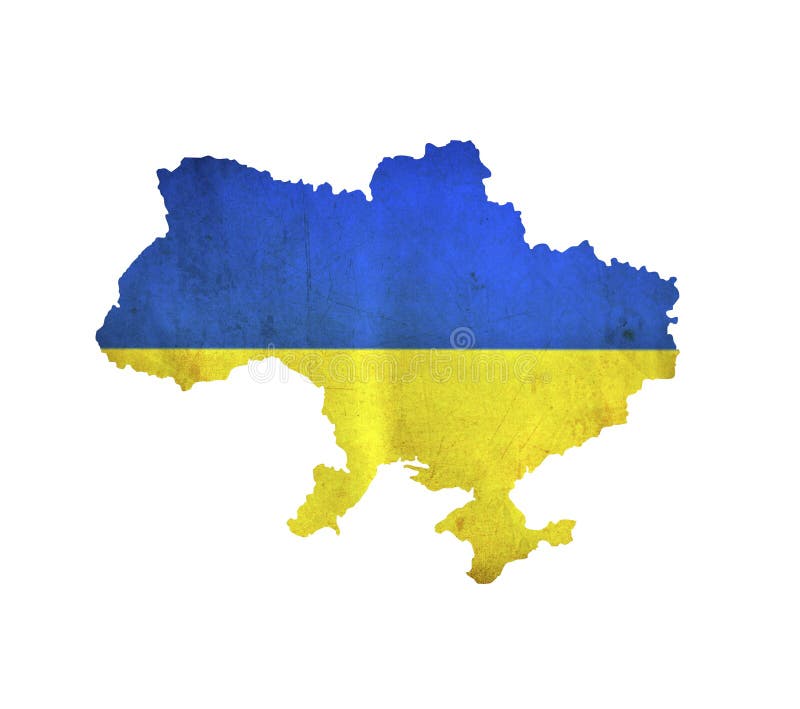 Map of Ukraine isolated. Map of Ukraine isolated