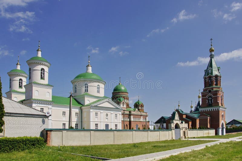 O mosteiro restaurado foto de stock