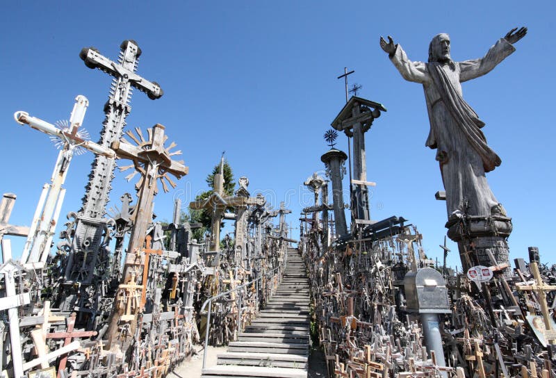 A Colina das Cruzes imagem de stock royalty free