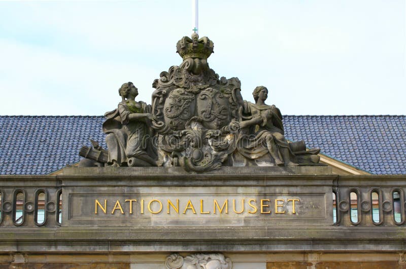 O Museu Nacional de Dinamarca em Copenhaga imagem de stock O Museu Nacional de Dinamarca em Copenhaga imagem de stock