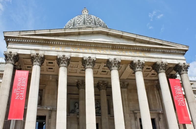 O National Gallery Londres imagens de stock O National Gallery Londres imagens de stock