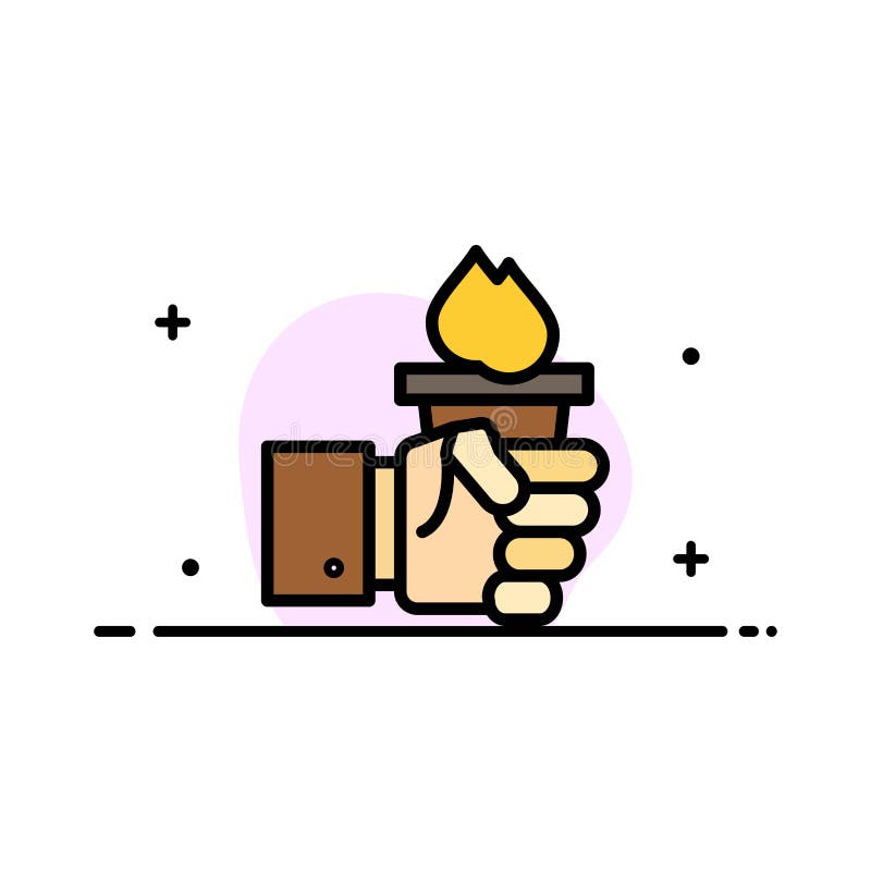 O negócio, mão, líder, liderança, linha lisa do negócio olímpico encheu o molde da bandeira do vetor do ícone ilustração stock O negócio, mão, líder, liderança, linha lisa do negócio olímpico encheu o molde da bandeira do vetor do ícone ilustração stock