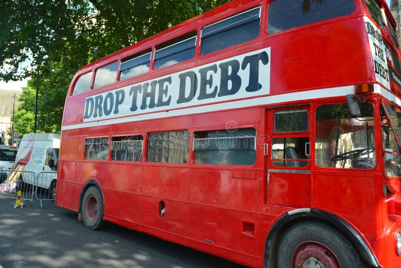 O ônibus do débito imagens de stock O ônibus do débito imagens de stock