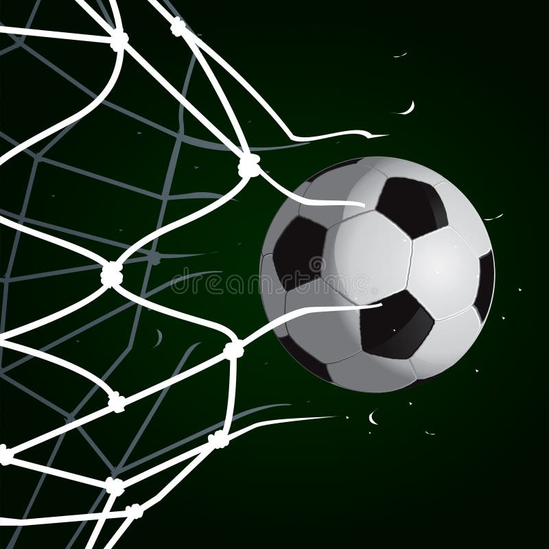 bola de futebol na rede do gol 19006953 PNG