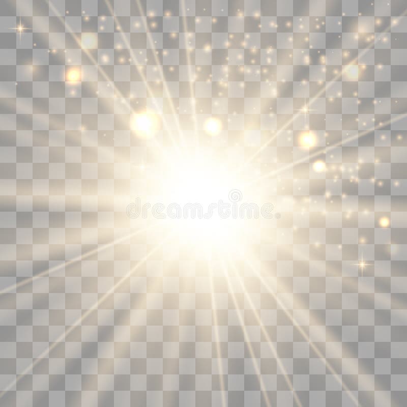 O ouro que incandesce claro explode ilustração stock O ouro que incandesce claro explode ilustração stock