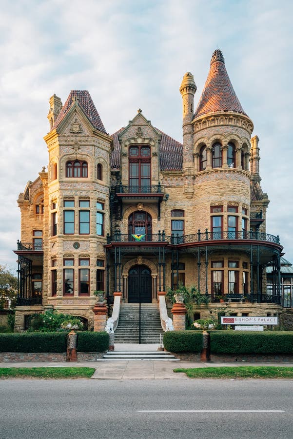 O Palácio Do Bispo, Em Galveston, Texas Imagem de Stock Editorial