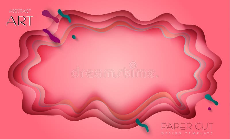 O papel romance da cor do rosa do amor cortou o papel de parede da arte ilustração royalty free O papel romance da cor do rosa do amor cortou o papel de parede da arte ilustração royalty free