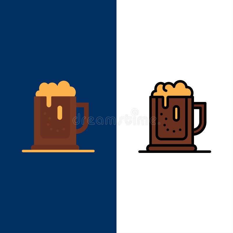 O partido do álcool, cerveja, comemora, bebe, range ícones O plano e a linha ícone enchido ajustaram o fundo azul do vetor ilustração royalty free O partido do álcool, cerveja, comemora, bebe, range ícones O plano e a linha ícone enchido ajustaram o fundo azul do vetor ilustração royalty free