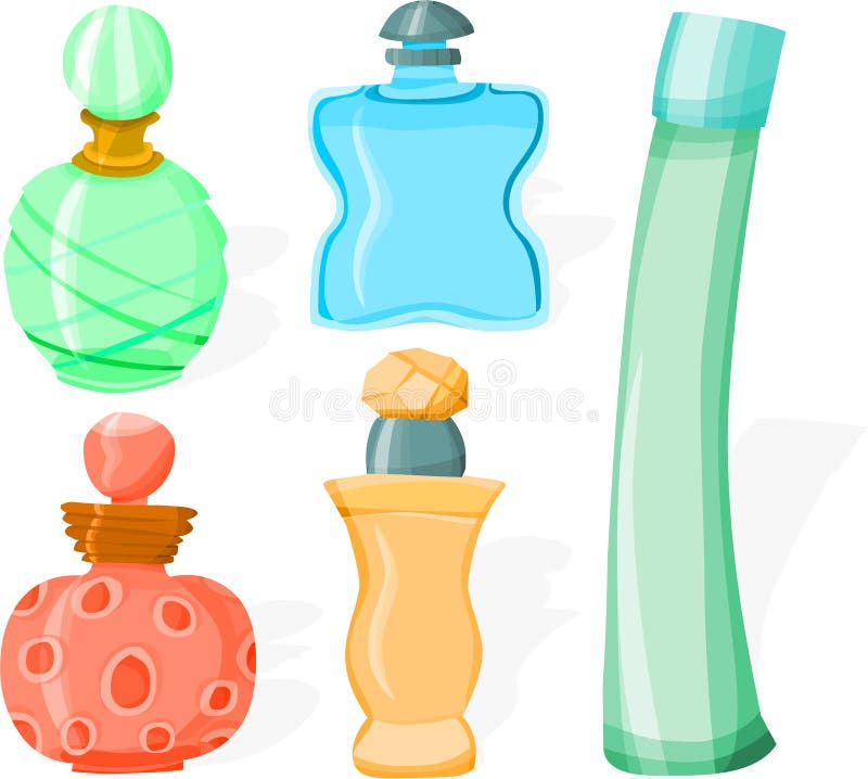 Conjunto de perfume 02 ilustração do vetor