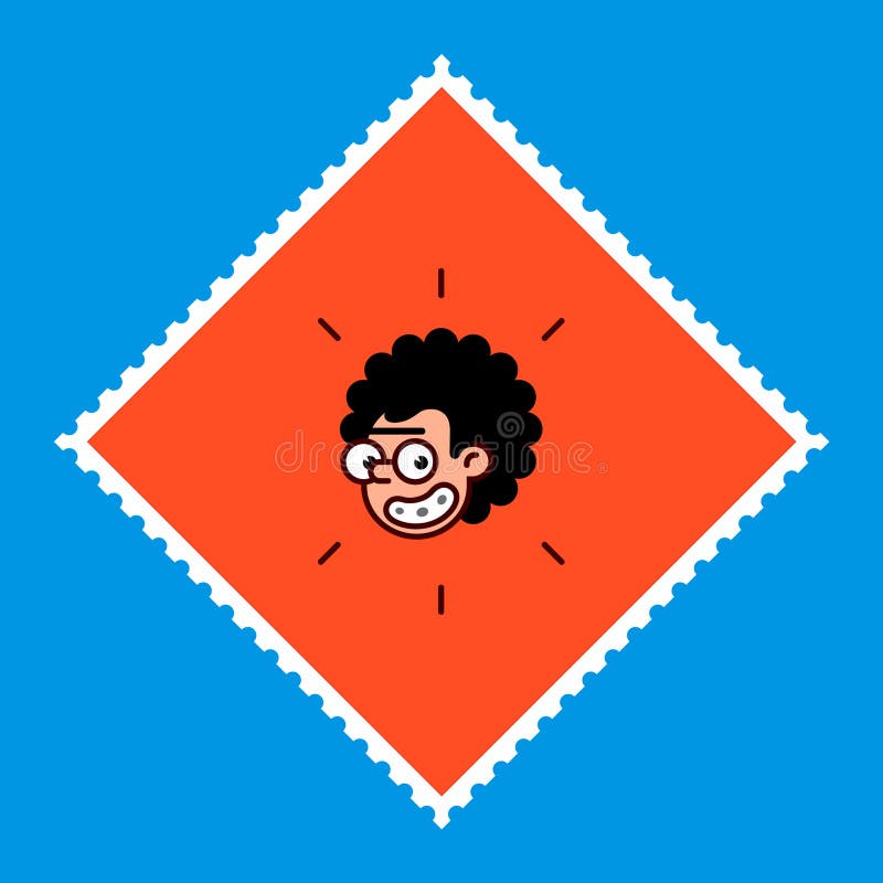 O personagem de banda desenhada é um totó em um estilo liso A imagem do vetor é isolada em um fundo azul Logotipo da banda desenh ilustração royalty free O personagem de banda desenhada é um totó em um estilo liso A imagem do vetor é isolada em um fundo azul Logotipo da banda desenh ilustração royalty free