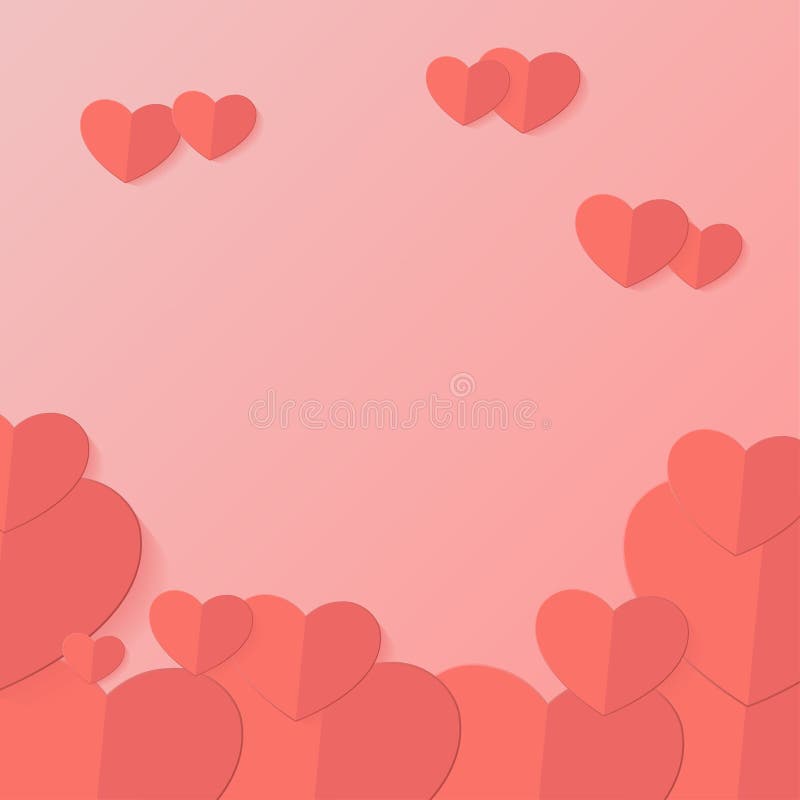 O projeto feliz da ilustração do vetor da tipografia do dia de Valentim com o origâmi vermelho da forma do coração do corte de pa ilustração royalty free O projeto feliz da ilustração do vetor da tipografia do dia de Valentim com o origâmi vermelho da forma do coração do corte de pa ilustração royalty free