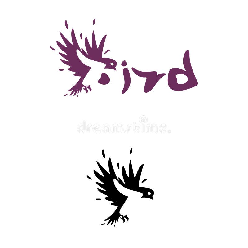 O pássaro de voo voa o molde abstrato do vetor do projeto do logotipo da silhueta ilustração royalty free O pássaro de voo voa o molde abstrato do vetor do projeto do logotipo da silhueta ilustração royalty free