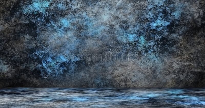 O redare 3D a unui cadru științific futurist cu o hologramă albastră, sticlă strălucitoare și un plexus complex stock illustration