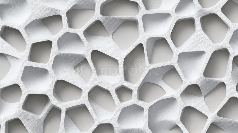 O redare 3D a unui tipar geometric alb. royalty free illustration