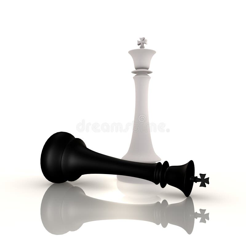 Rei Pieces Checkmate Da Xadrez Ilustração Stock - Ilustração de