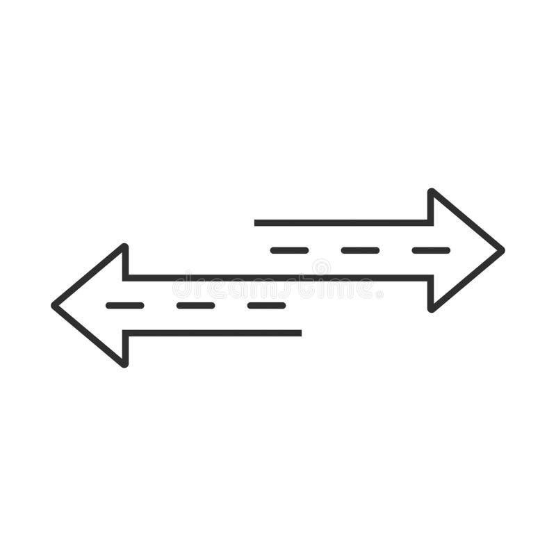 o sentido das setas dois do vetor recarrega o ícone com estilo da rua ilustração stock o sentido das setas dois do vetor recarrega o ícone com estilo da rua ilustração stock