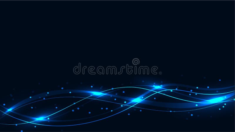 Blue transparent abstract shining magical cosmic magical energy lines, rays with highlights and dots and light shines on waves on a blue background from below. Vector illustration. Blue transparent abstract shining magical cosmic magical energy lines, rays with highlights and dots and light shines on waves on a blue background from below. Vector illustration.