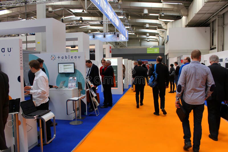 O stand da Tableau Software imagens de stock royalty free