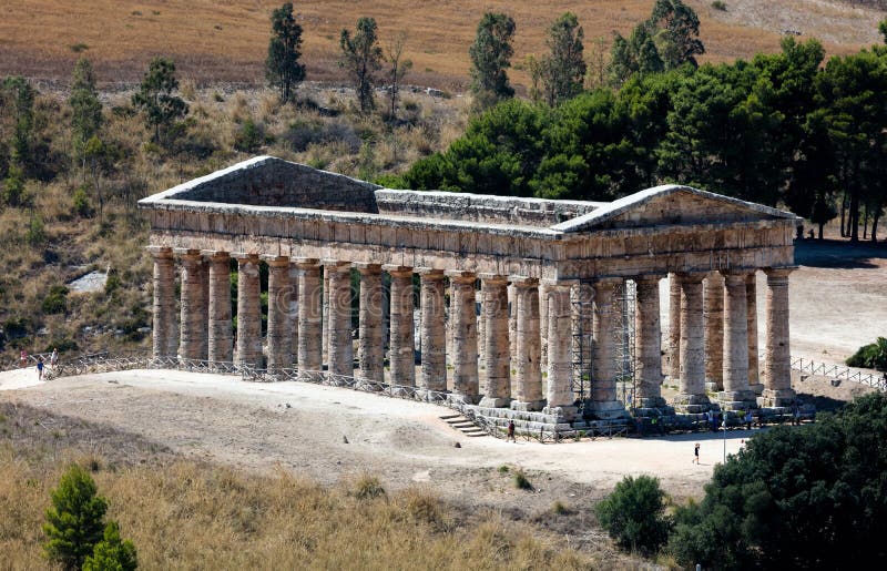 O templo Doric de Segesta