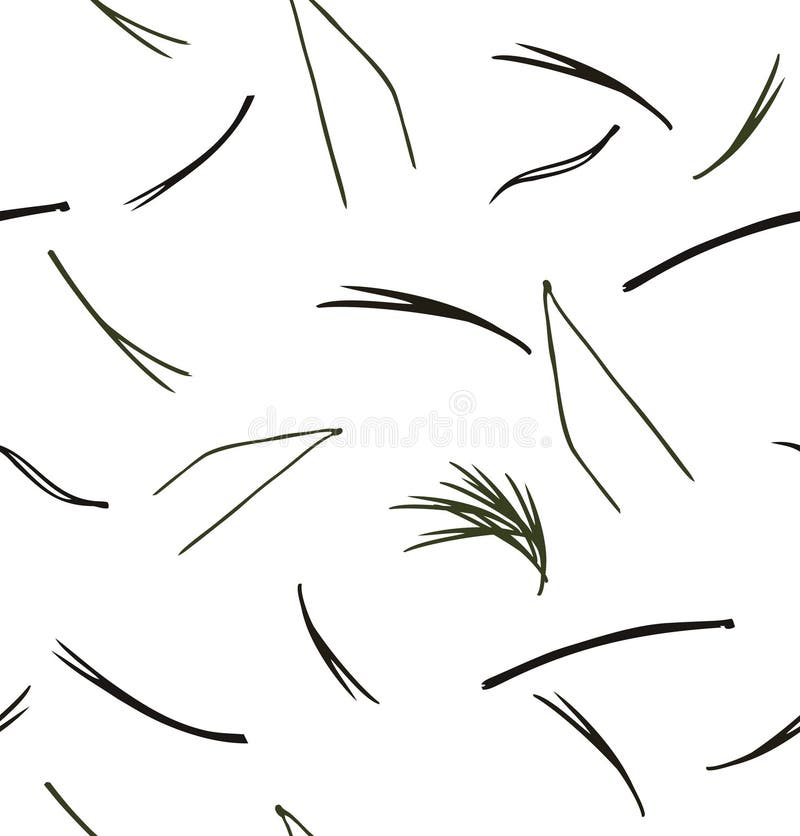 O teste padrão sem emenda com pinho ramifica, fundo do vetor com agulhas ilustração royalty free O teste padrão sem emenda com pinho ramifica, fundo do vetor com agulhas ilustração royalty free