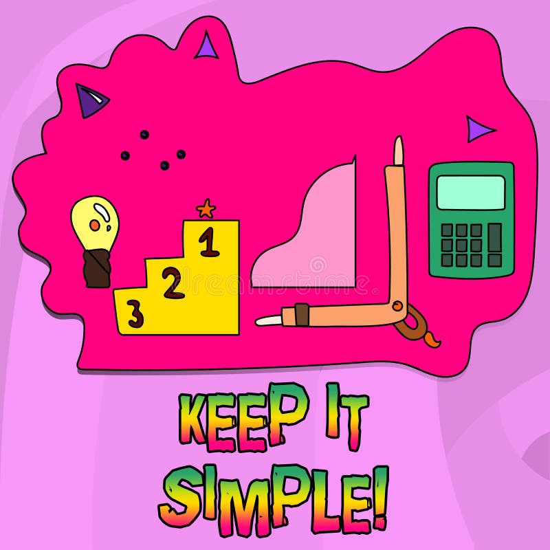Foto de Texto De Letra Escrita Keep It Simple Conceito Significa