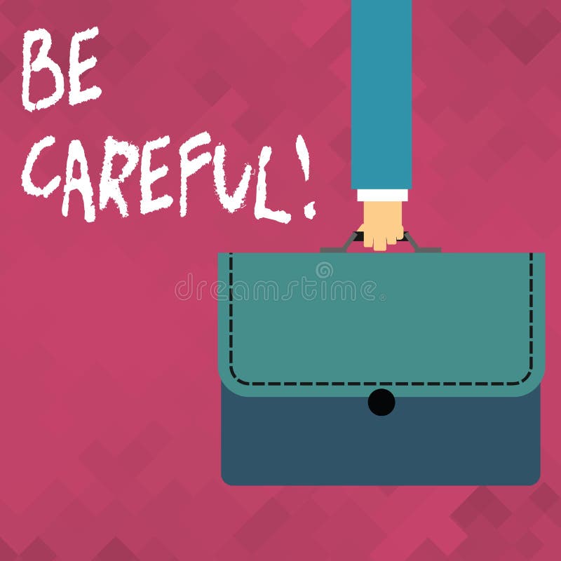 O texto da escrita da palavra seja cuidadoso Conceito do negócio para certificar-se de evitar o homem de negócios potencial do pe ilustração royalty free O texto da escrita da palavra seja cuidadoso Conceito do negócio para certificar-se de evitar o homem de negócios potencial do pe ilustração royalty free