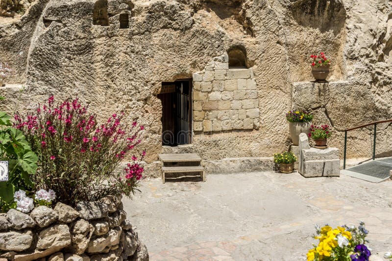 O Túmulo Do Jardim No Jerusalém, Israel Foto de Stock Imagem de rocha