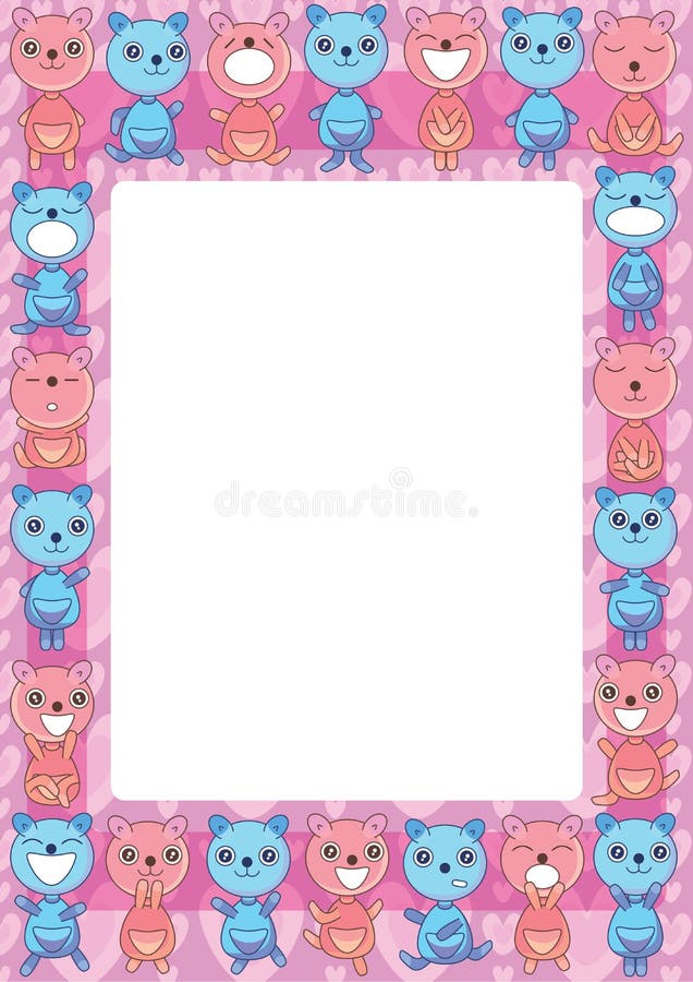 O urso agrupa Frame_eps ilustração stock O urso agrupa Frame_eps ilustração stock