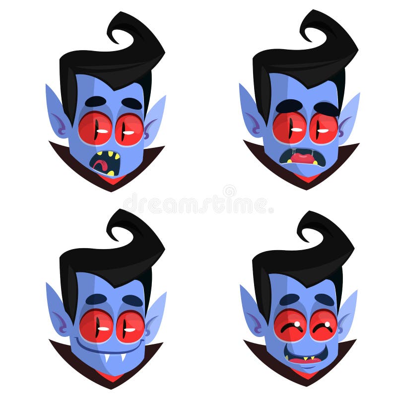 Personagem De Desenho Animado De Vampiro No Fundo Do Cemitério Noturno.  Ilustração De Halloween De Criatura Engraçada. Pacote, Cartaz Ou Design De  Convite De Saudação. Vector Isolado Royalty Free SVG, Cliparts, Vetores