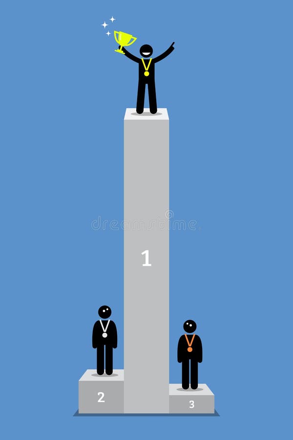 O vencedor toma tudo ilustração royalty free O vencedor toma tudo ilustração royalty free