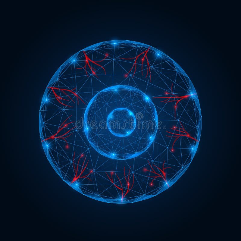 O órgão digital da visão ilustração stock