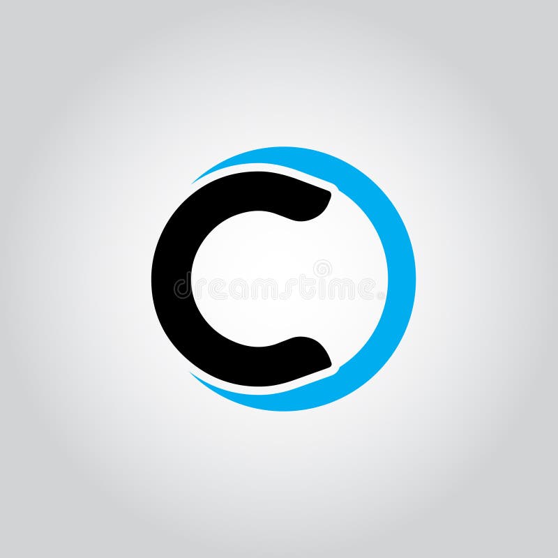 Initial Letter logo C inside circle shape, OC, CO, C inside O rounded lowercase black and blue color Vector vector illustration Initial Letter logo C inside circle shape, OC, CO, C inside O rounded lowercase black and blue color Vector vector illustration